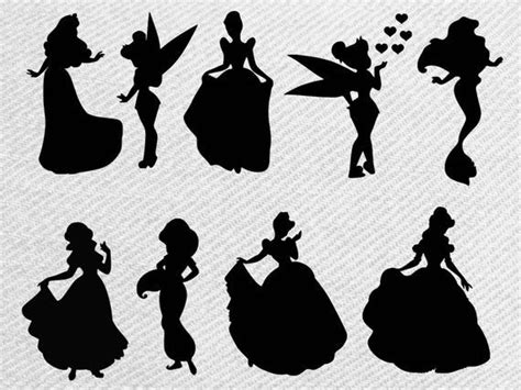 Princess Svg Bundle Princess Clipart Png Svg Instant Etsy Clip Art Disney Princess Snow