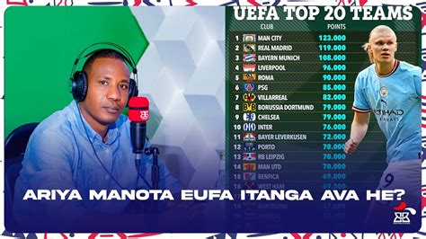 Uefa Yashyize Ahagaragara Urutonde Rw Amakipe Ya Mbere Ikipe Yawe