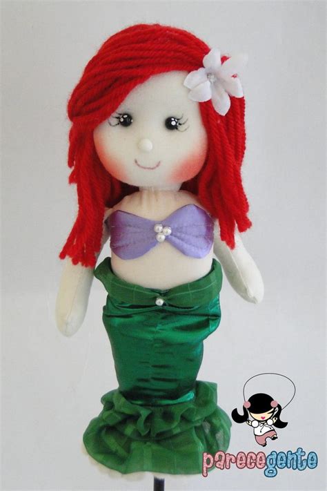 Boneca Ariel A Pequena Sereia Amigurumi Elo Produtos Especiais