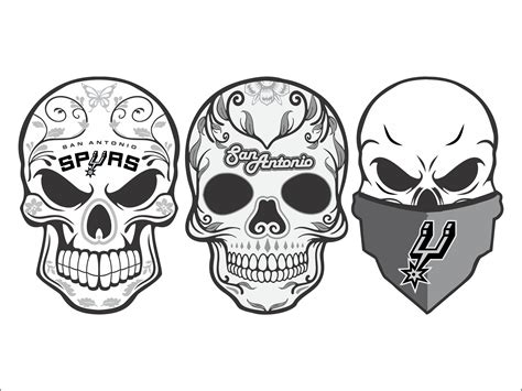 San Antonio Spurs Svg Nba Basketball Bundle Clipart Stencil Etsy