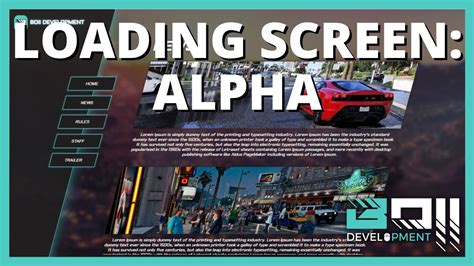 Loading Screen Alpha Fivem Scripts Boii Development Free Youtube