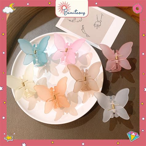 Jual Jepit Kupu Kupu Jelly Korean Style Butterfly Hair Clip Jepit