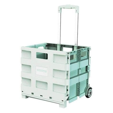 Collapsible Rolling Crate Foldable Storage Cart With Wheels Foldable