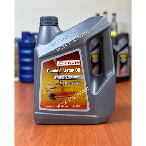 Toyota Semi Synthetic Engine Oil Oil Sn Cf W Original Liters