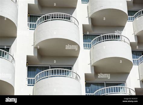 Balconies Of A Modern Building Texture Detail Stock Photo Alamy