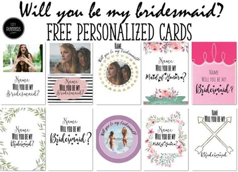 Will You Be My Maid Of Honor Printable