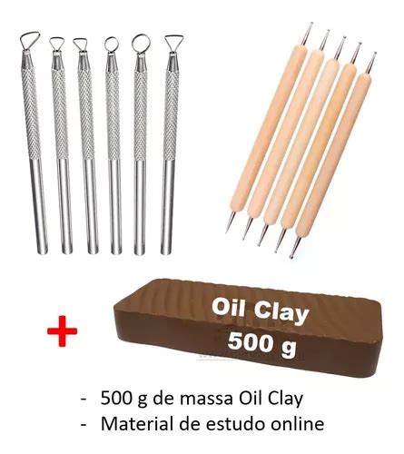 Kit De 11 Ferramentas Para Escultura E Modelagem Oil Clay Frete Grátis