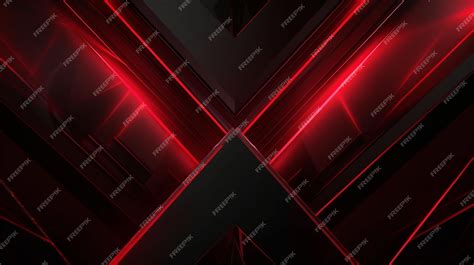 Premium Photo | Abstract futuristic black and red gaming background