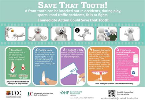 Save That Tooth Poster Dental Health Foundation