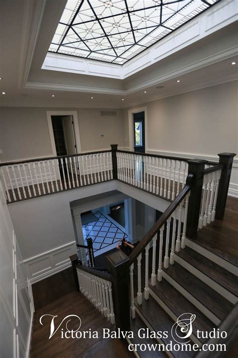 Large Leaded Glass Skylight Ceiling Cricket Club Victoria Balva In