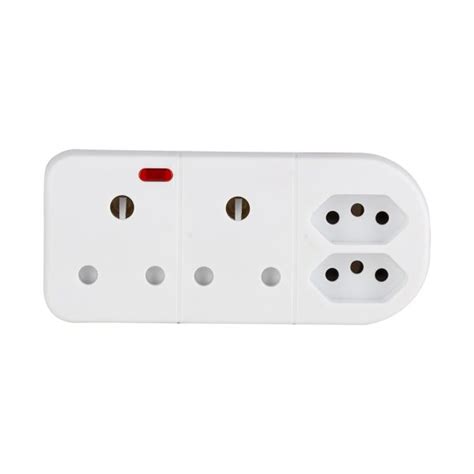RSA - 2 x RSA + 2 x ZA Plug Adapter - MB Electrical & Lighting