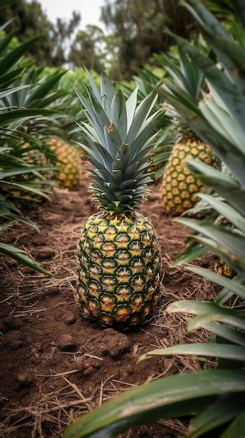 Premium Ai Image Pineapple Plantations On Bali Island Indonesia