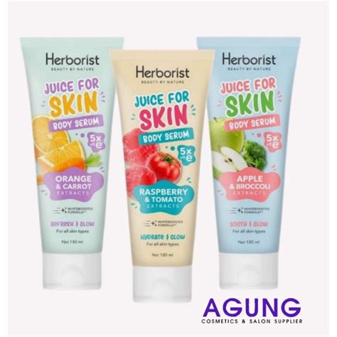 Jual Herborist Juice For Skin Body Serum 180ml Shopee Indonesia