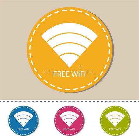 Wifi Wireless Wlan Internet Signal Flat Vector Icons For Apps Or