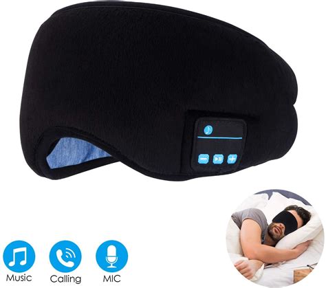 Best Headphones For Sleeping With Bluetooth Wireless 5.0 Eye Mask ...