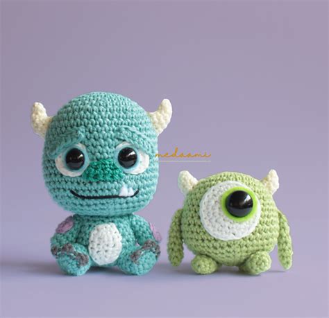 Ravelry Sulley And Mike Wazowski Monster Inc Amigurumi Pattern By