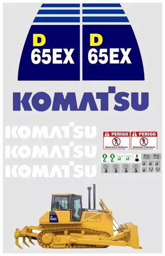 Adesivos Trator De Esteira Komatsu D65ex D65 Ex 00427 Parcelamento