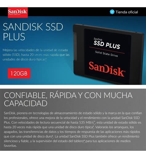 Sandisk Ssd Plus Unidad De Estado Solido 120gb 530mb S 124 900 En