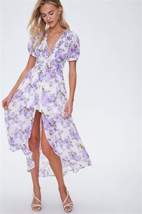 Chiffon Floral Maxi Dress Forever 21 Moda Moda Primavera Verano