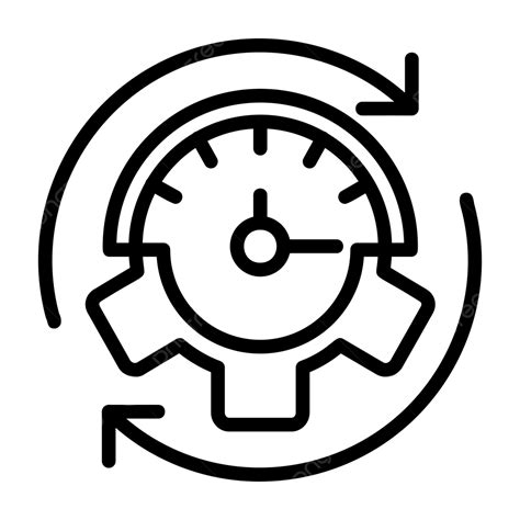 Efficiency Line Icon Vector Efficiency Icon Productivity Analytics