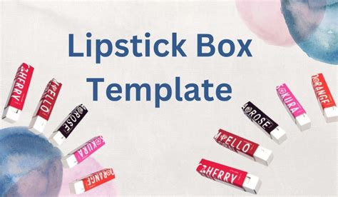 Professional Lipstick Box Template Download Template Care