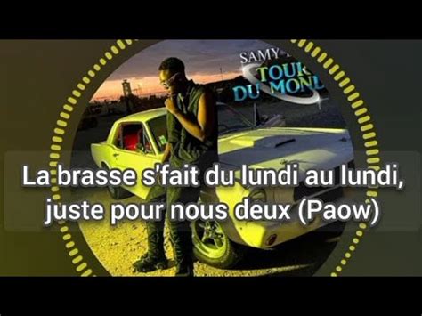 Samy Lrzo Tour Du Monde Lyrics Video Youtube