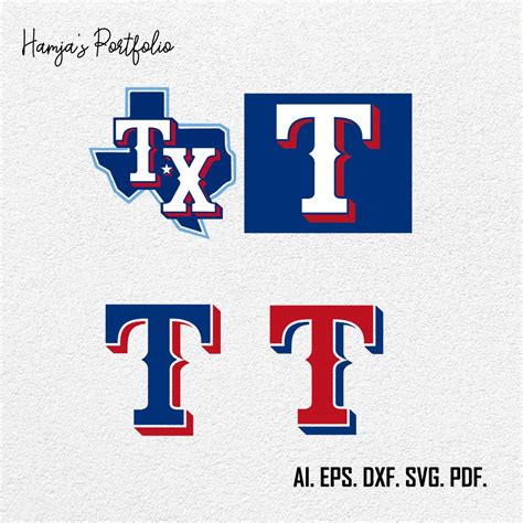 Texas Rangers Logo SVG Design - MasterBundles