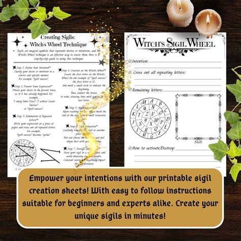 Sigil Guide Printable Making Sigils Witchcraft Basics Witch