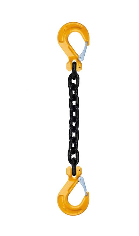 Grade 80 Sss Single Leg Chain Slings W Sling Hooks Both Ends Baremotion