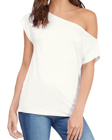 Buy Sarin Mathews Womens Casual Off Shoulder Tops Short Sleeve T