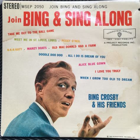 Bing Crosby His Friends Join Bing Sing Along Vinyl Discogs