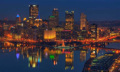 Download Pittsburgh Skyline Composite Photo Wallpaper | Wallpapers.com
