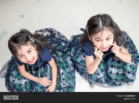 Identical Twin Girls Image And Photo Free Trial Bigstock