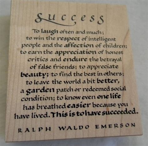 Success poem by Emerson...my mantra! | Success poem, Success, False friends