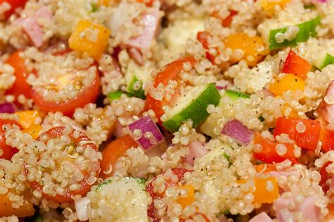 Salade De Quinoa Aux 5 Légumes Et Au Jambon La Boîte à Gourmandises