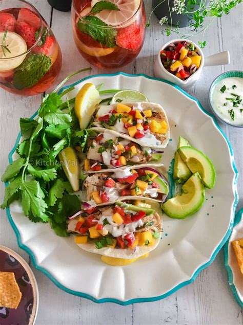 Grilled Chicken Tacos With Mango Salsa Kitchen Mai