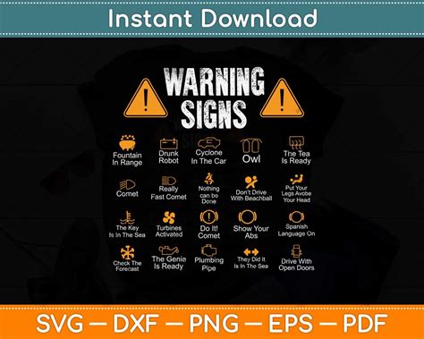 Funny Driving Warning Signs 101 Auto Mechanic Gift Driver Svg File