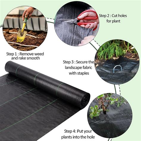 Grassclub Premium Heavy Duty Weed Barrier Landscape Fabric 3ft X 300ft Ground Cover Cloth