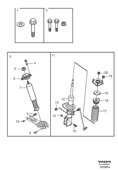 volvo  mounting kit accessory shock absorber kits stabilizer