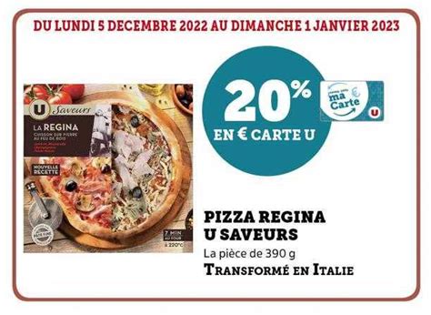 Promo Pizza Regina U Saveurs Chez Super U Icatalogue Fr