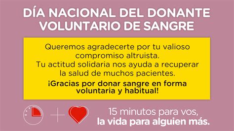 D A Nacional Del Donante Voluntario De Sangre Buenos Aires