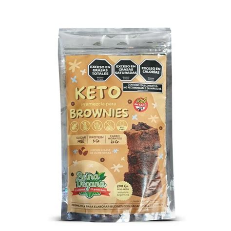 Premezcla Para Preparar Brownies Keto Reina Food X 200g