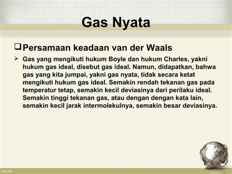 Presentasi Ke 7 Tatanan Materi Gas PPT