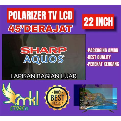 Jual Polaris Polarizer Tv Lcd Led Inch Derajat Pelapis Plastik