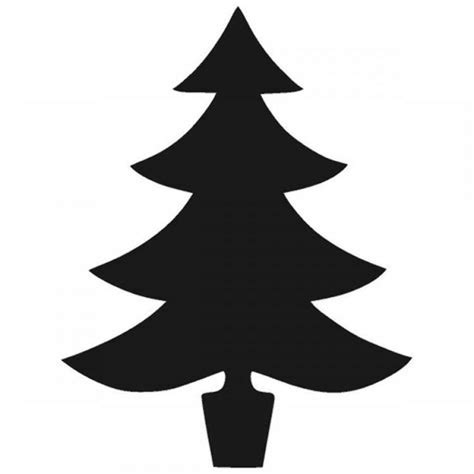 Download High Quality christmas tree clipart black and white silhouette ...