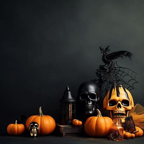 Premium AI Image Scary Halloween Graveyard Fence