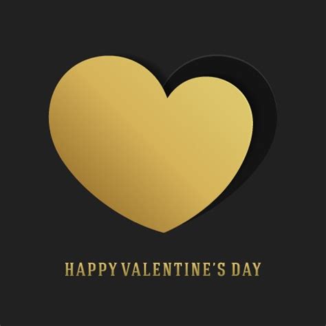 Valentines Day Greeting Card Or Poster And Heart Vector Image