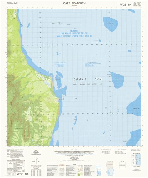 Cape Sidmouth (7671-3) Map by Geoscience Australia | Avenza Maps