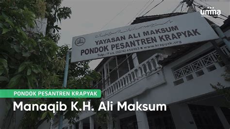 Yayasan Ali Maksum Pondok Pesantren Krapyak Tugas Sekolah