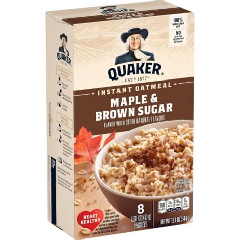 Quaker Instant Oatmeal Maple And Brown Sugar Pack Of 48 48 Packs Kroger